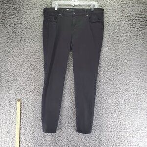 JCPenney Jeans Womens 33/16 Black Skinny Stretch Cotton Blend Denim